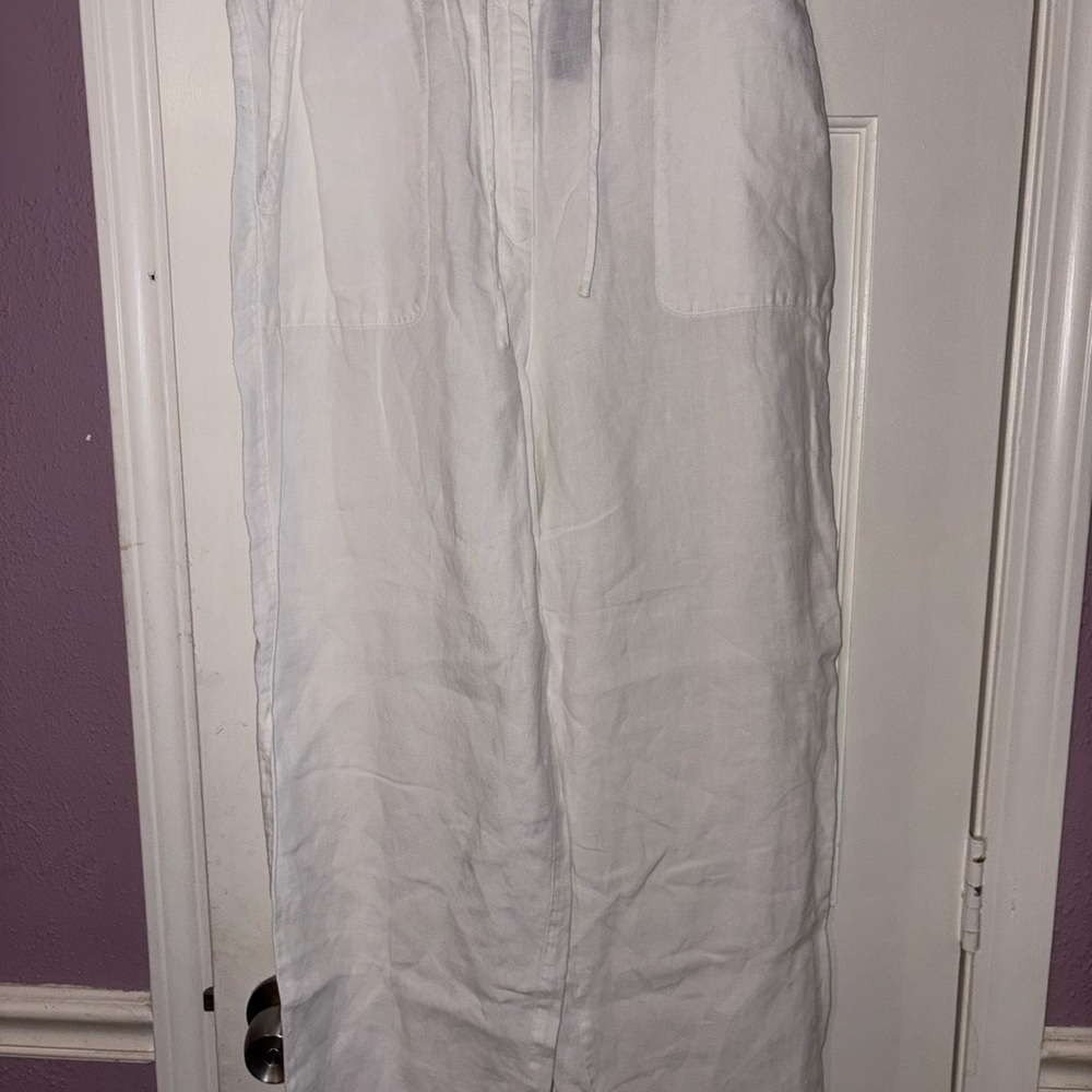 Liz Claiborne Women's White Wide Leg Pants